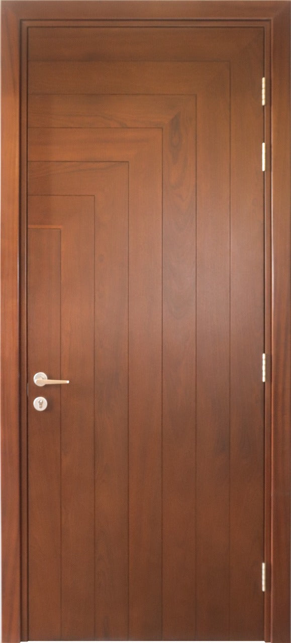 Mahogani Door Covered with Natural Veneer